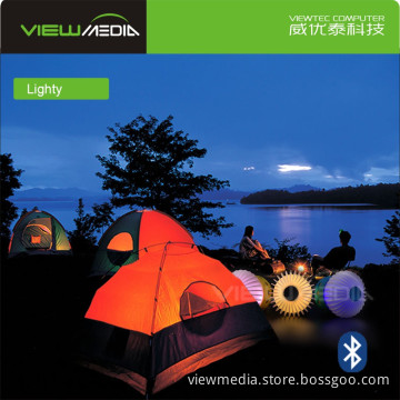 2016 new LED Bike Flashlight Multi-function Portable Sport MP3 Player wireless Bluetooth speaker